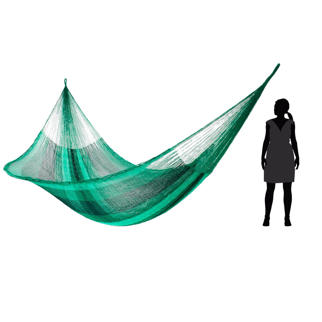 Striped Rope Hammock (Double) - Caribbean Dream