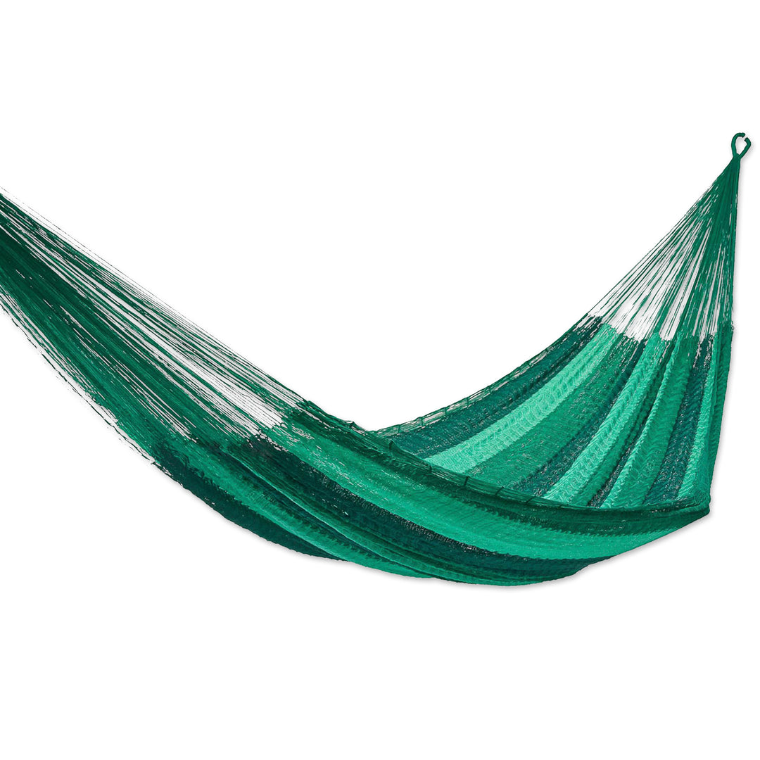Striped Rope Hammock (Double) - Caribbean Dream