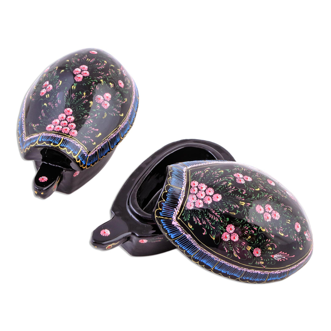 Lacquered wood boxes (Pair) - Turtle Trends
