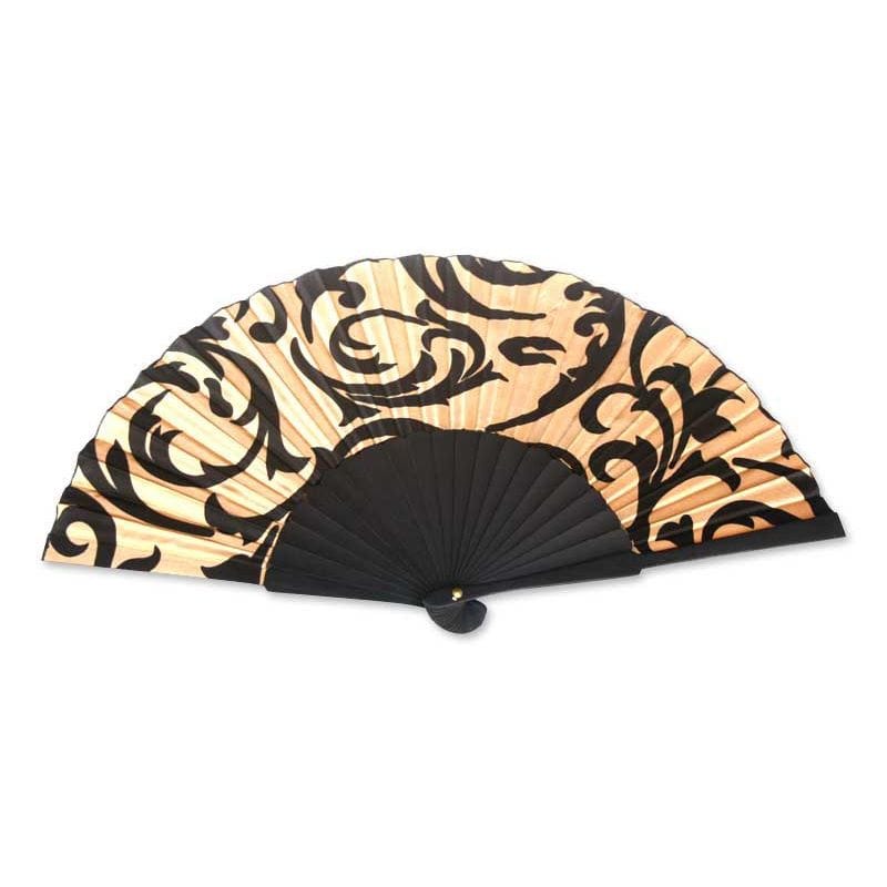 Silk Batik Patterned Fan - Bali Glory