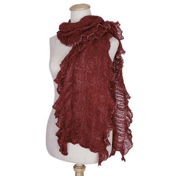 Cotton Scarf - Bold Red Chic