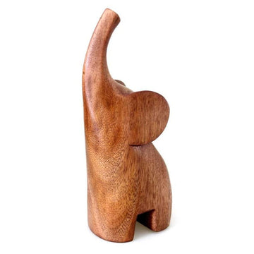 Handmade Wood Sculpture - Essential Elephant