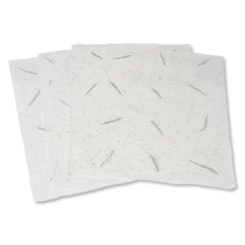 Artisan Crafted Saa Wrapping Paper (Set of 4) - Ferns and Buds