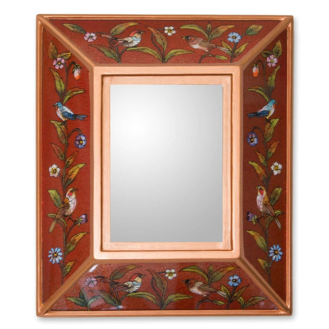 Unique Three Dimensional Glass Mirror - Song to Love