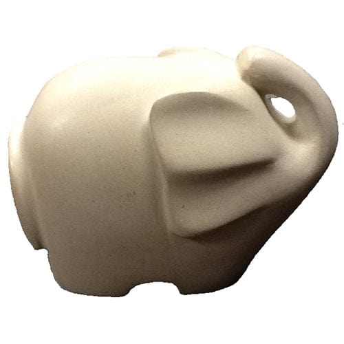 Soapstone Elephant - White