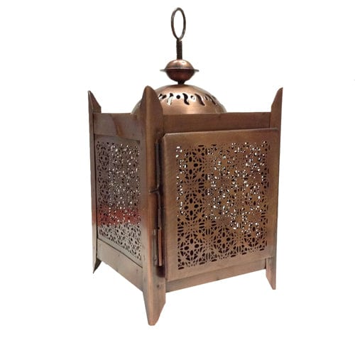 Recycled Metal Geometric Lantern