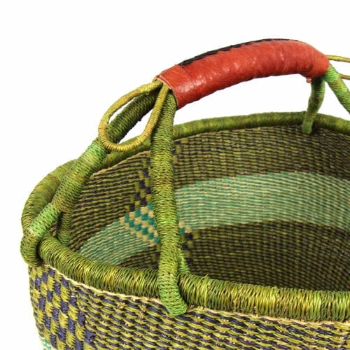Large Bolga Market Basket - Assorted Colors