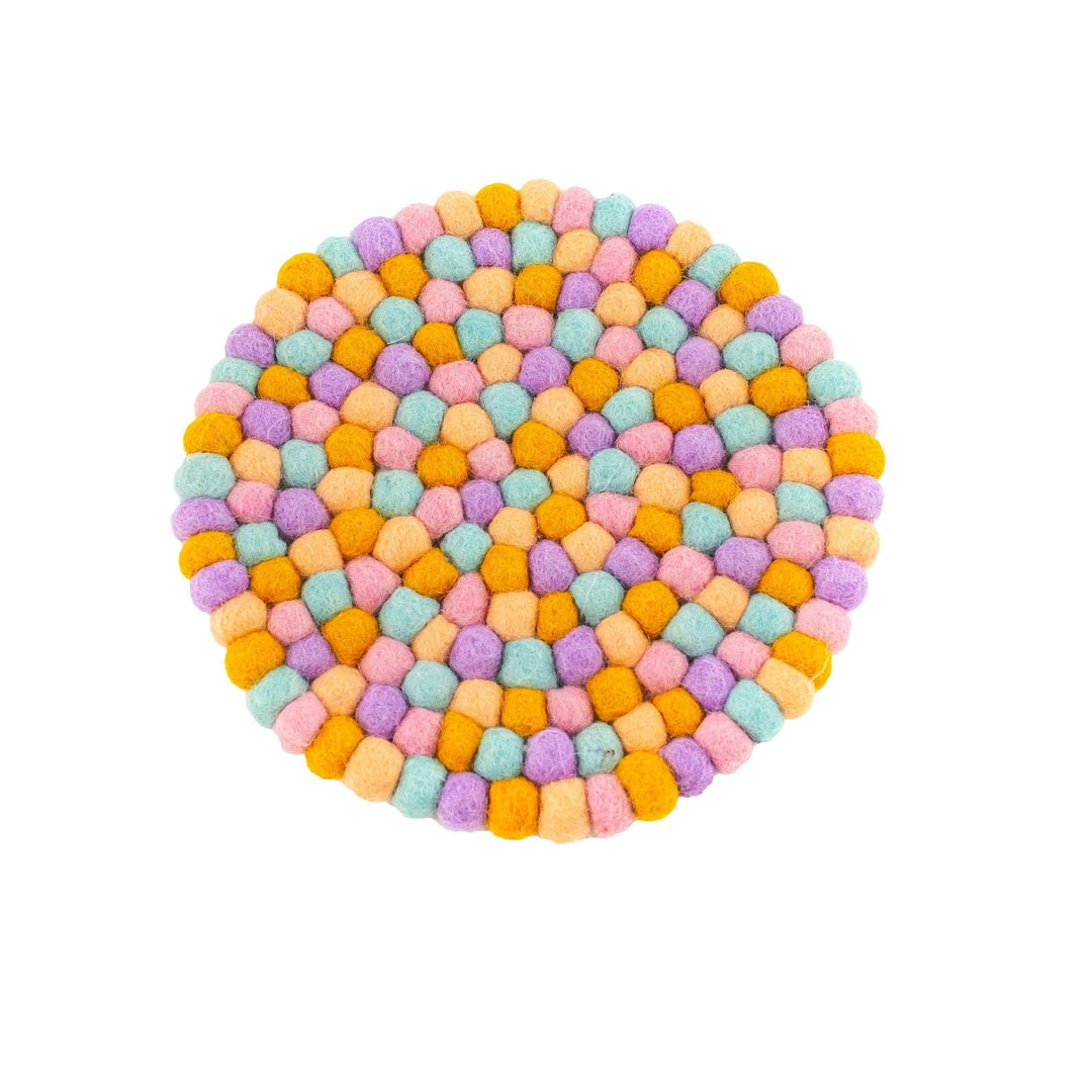 Felt Pom Pom Trivet - Springtime