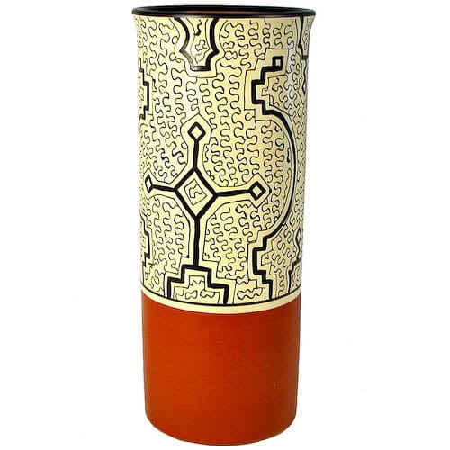 Shipibo Ceramic Flower Vase