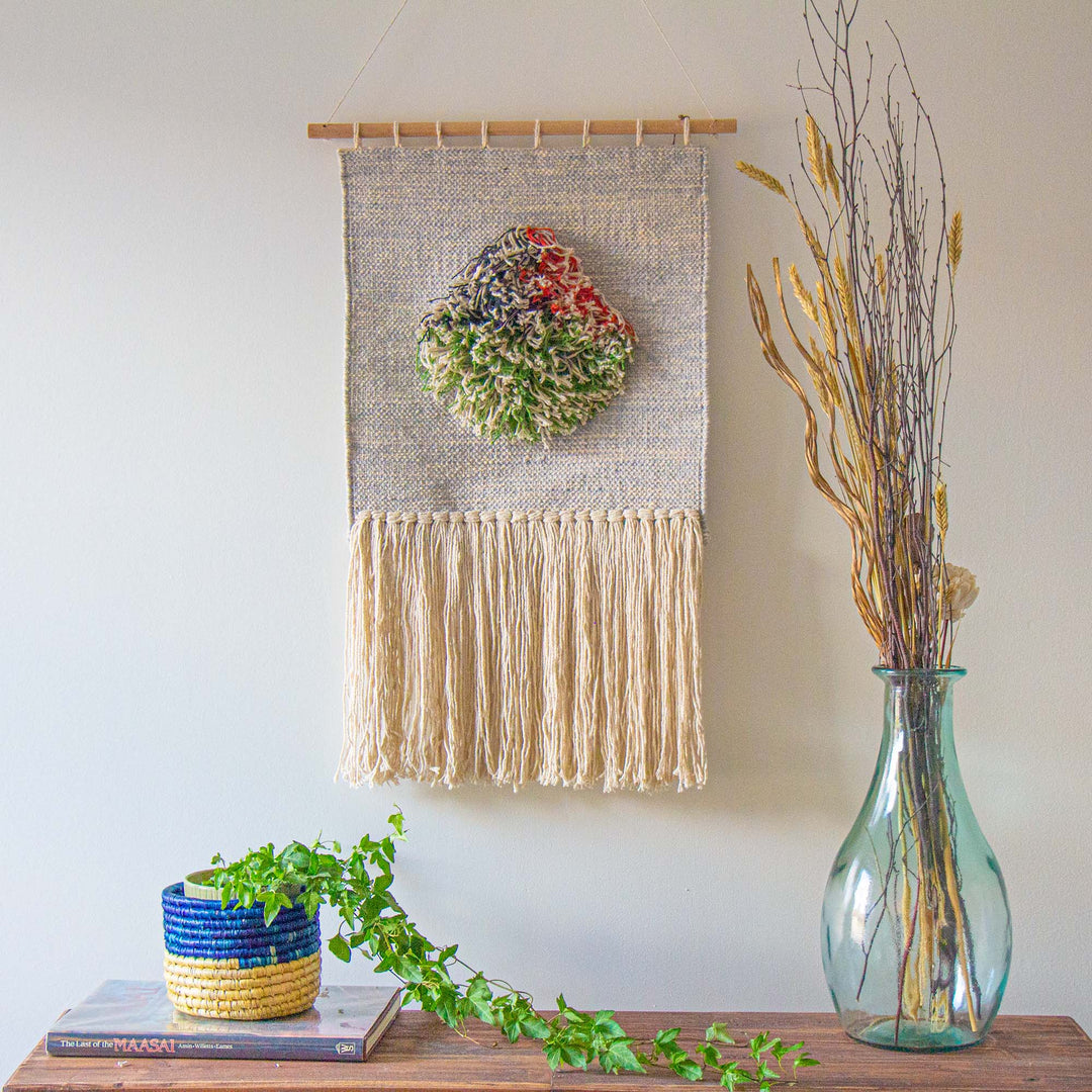 Handwoven Boho Wall Hanging - Neutral