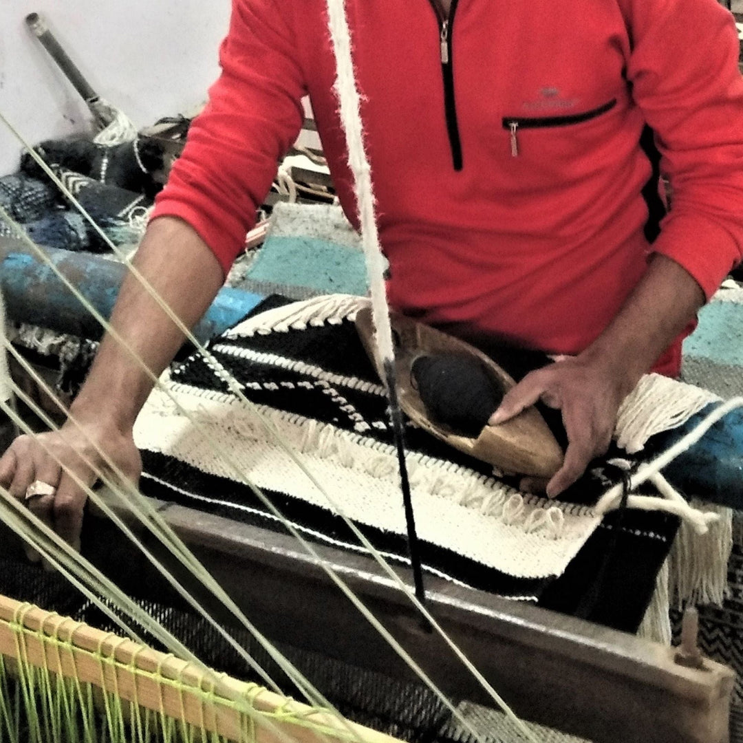 Handwoven Boho Wall Hanging - Pink