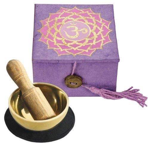 Mini Meditation Bowl Box 2" Crown Chakra