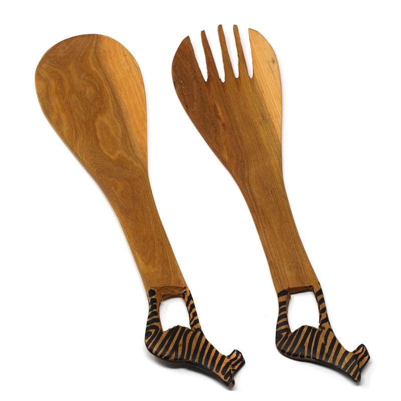 Salad Serving Set - Zebra