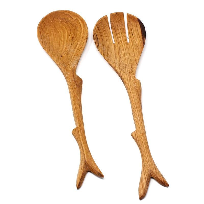 Twig Olive Wood Serving Set