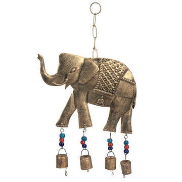 Metal Elephant Chime with Bells