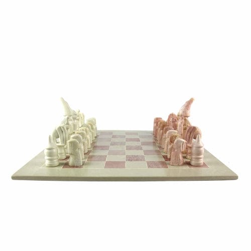 Soapstone Chess Set with African Maasai Tribe Pieces