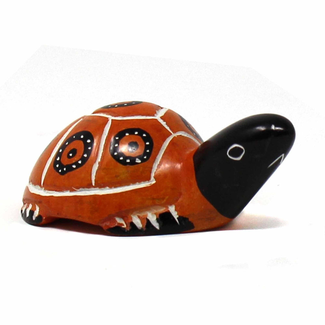 Soapstone Turtle - Orange