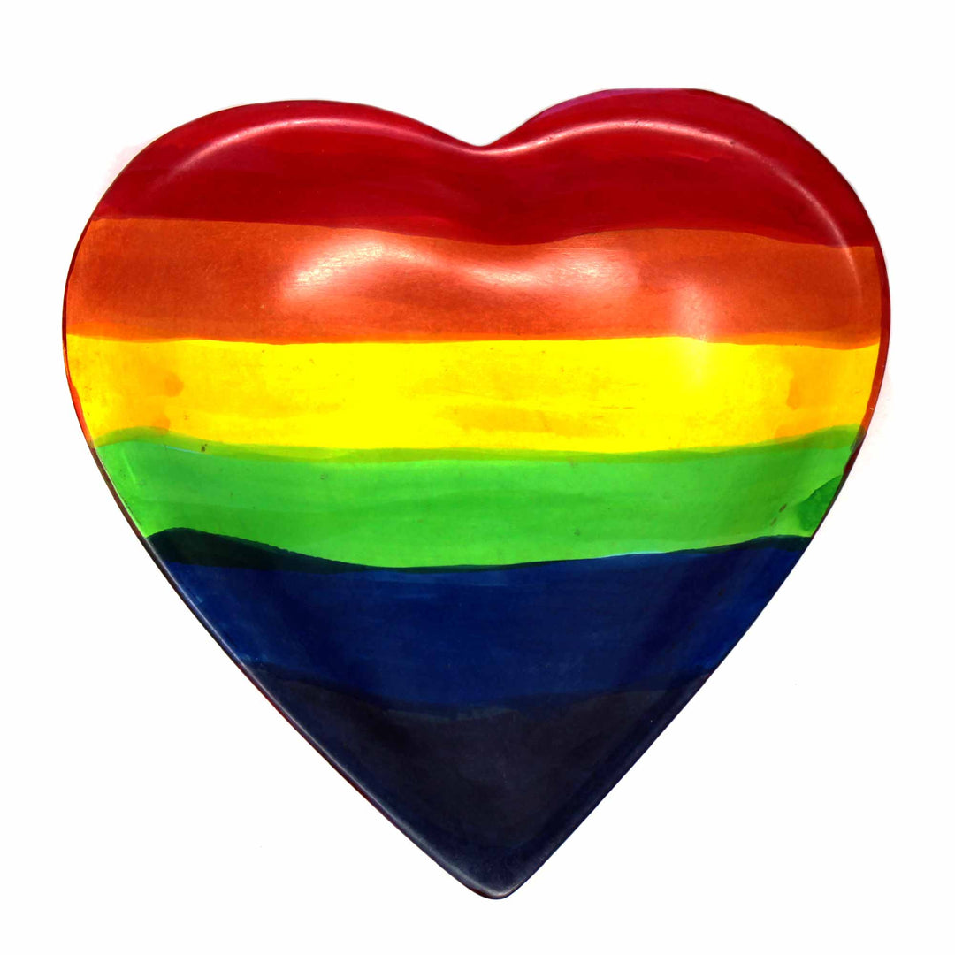 Soapstone Heart Bowl - Medium - Rainbow