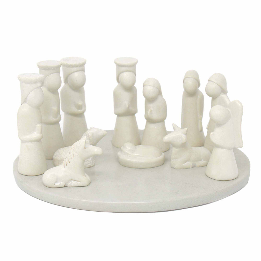 Soapstone Nativity Sculpture - 13-Piece Set