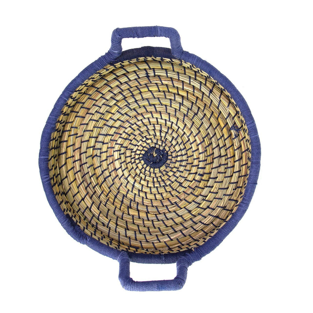 Nested Baskets Blue Accents - Set of 3