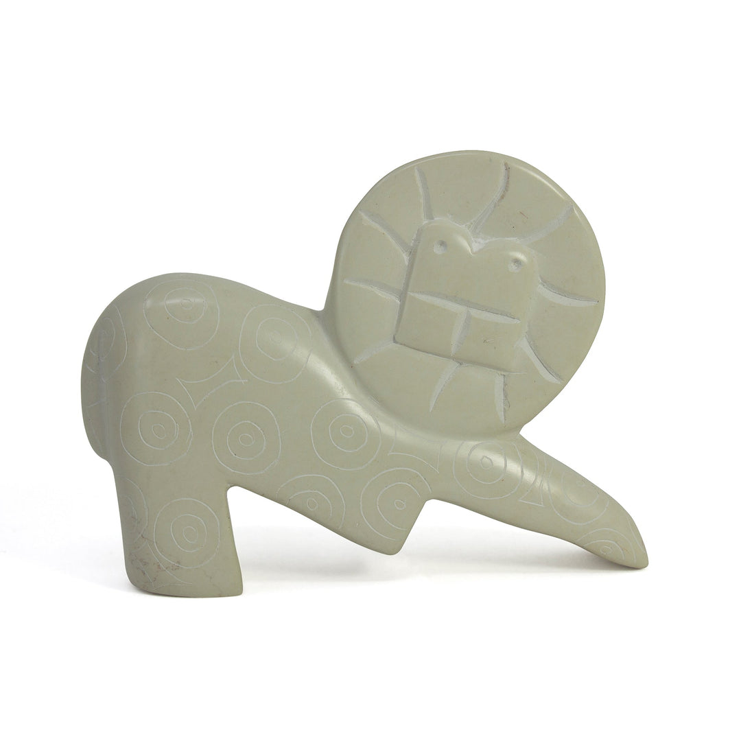 Soapstone Lion - Natural Stone