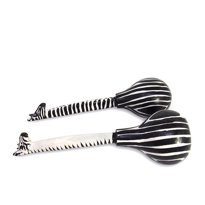 Zebra Gourd Shaker