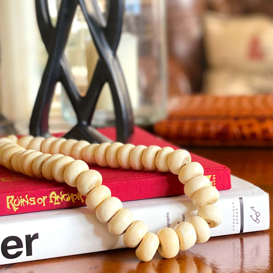 Large Handcarved Kenya Natural Bone Beads