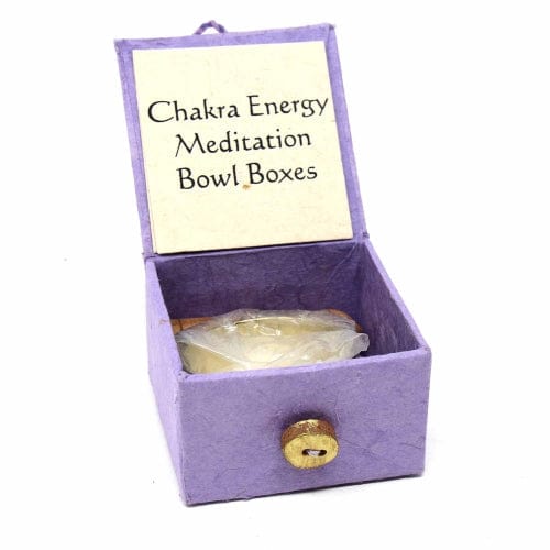 Mini Meditation Bowl Box 2" Crown Chakra