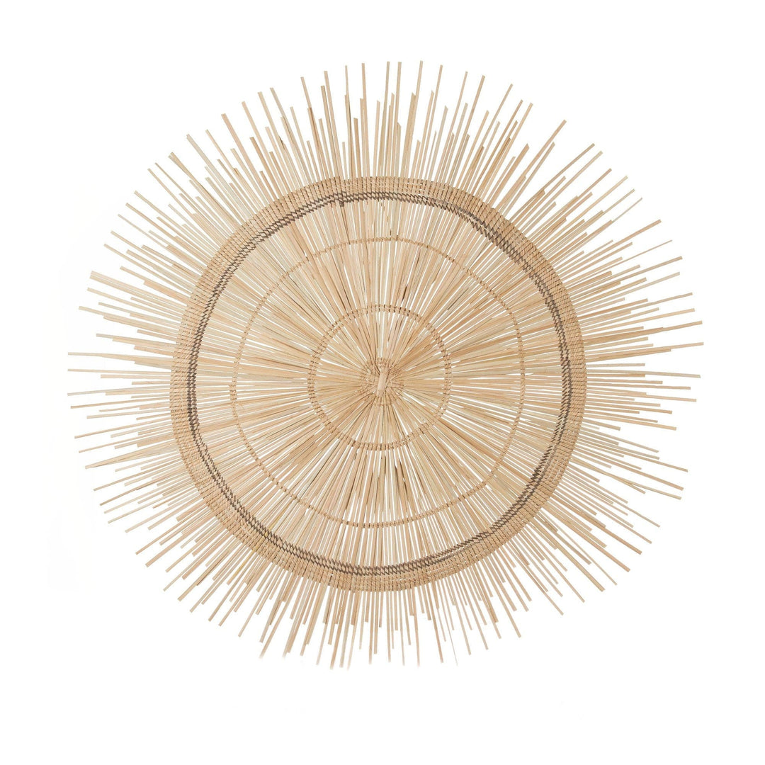 Large Palm Sun Circle - Natural