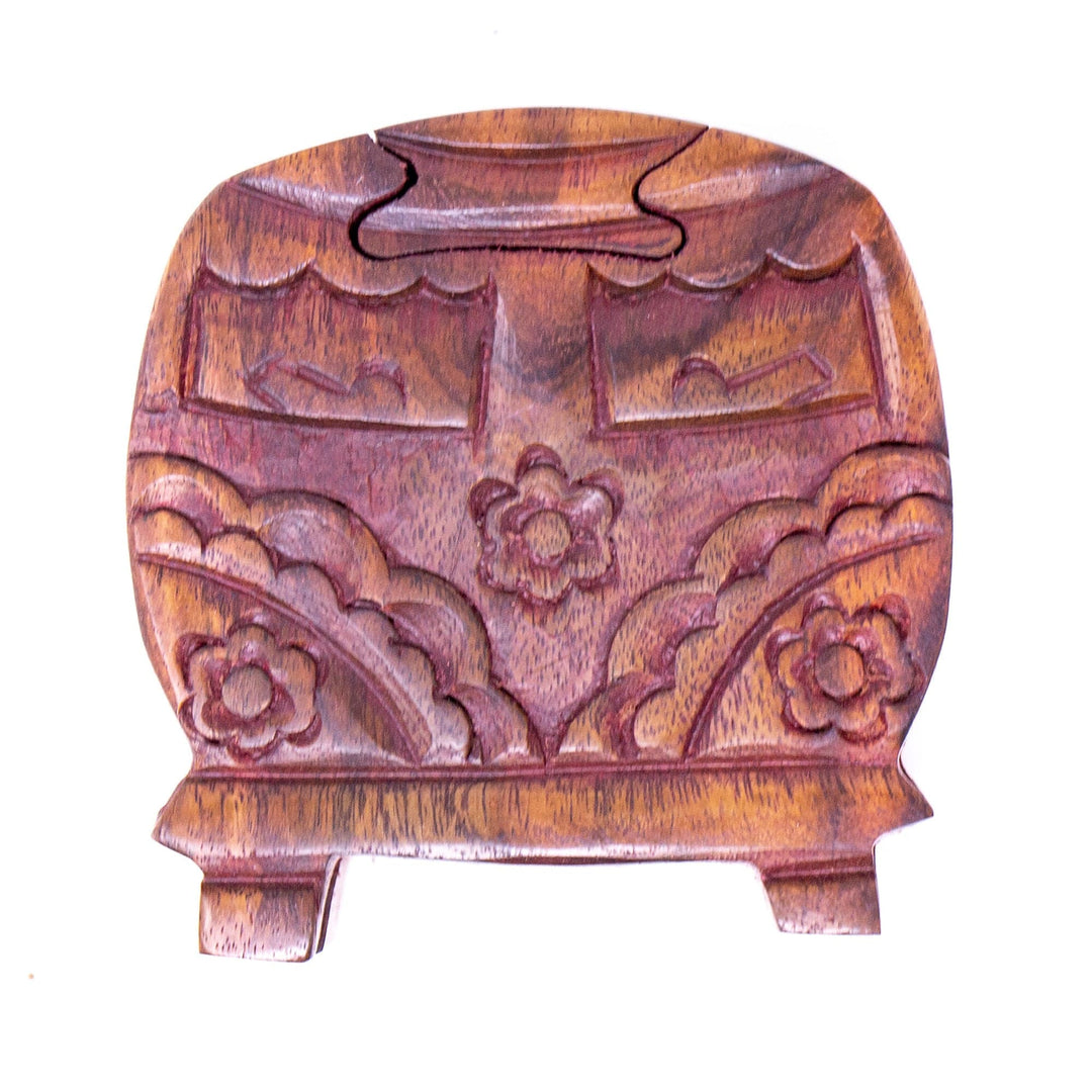 Retro Camper Van Sheesham Wood Puzzle Box