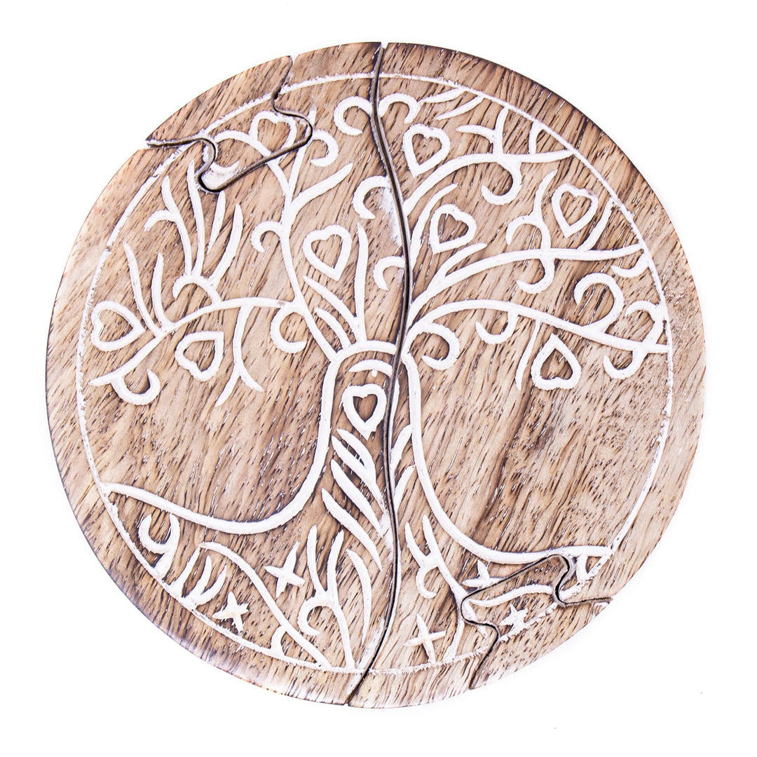 Tree of Life Mango Wood Puzzle Box