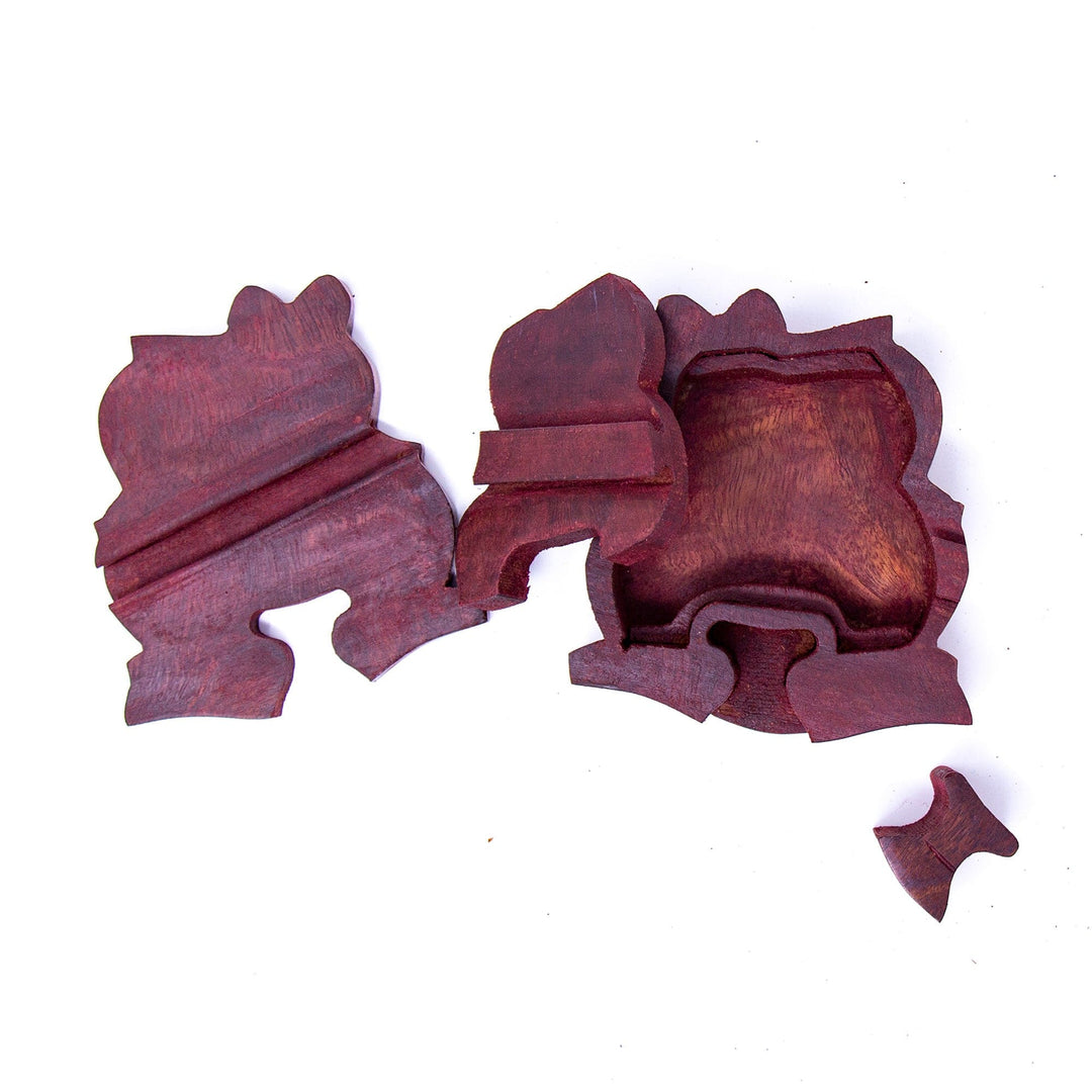 Mama Owl with Babies Sheesham Wood Puzzle Box