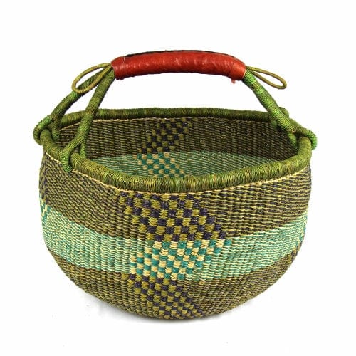 Large Bolga Market Basket - Assorted Colors