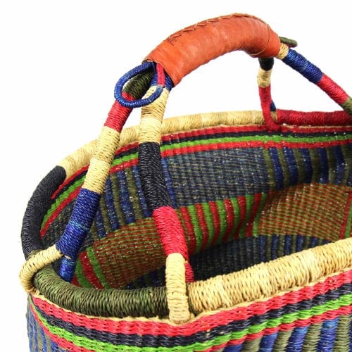 Large Bolga Market Basket - Assorted Colors