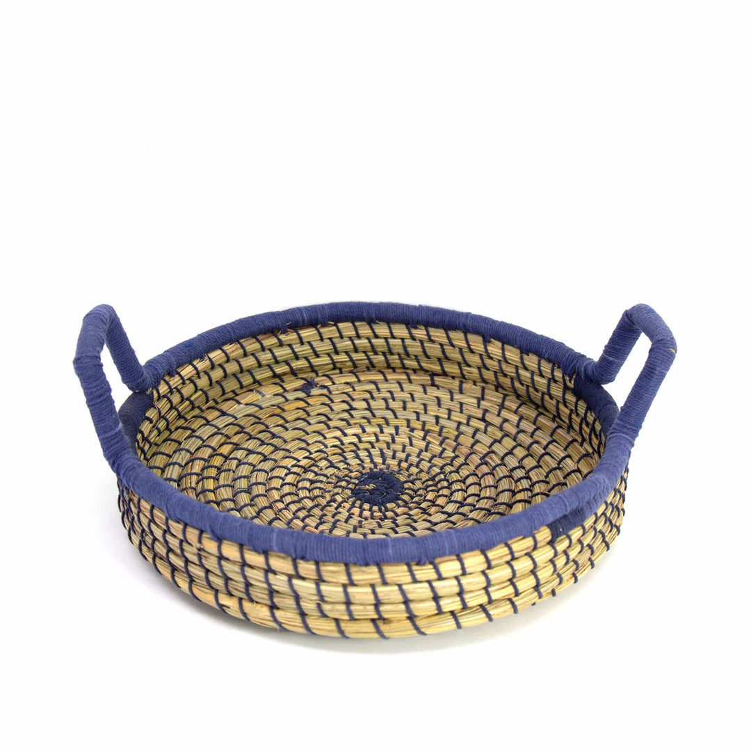 Nested Baskets Blue Accents - Set of 3