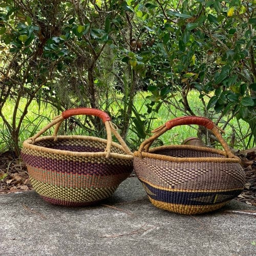 Large Bolga Market Basket - Assorted Colors