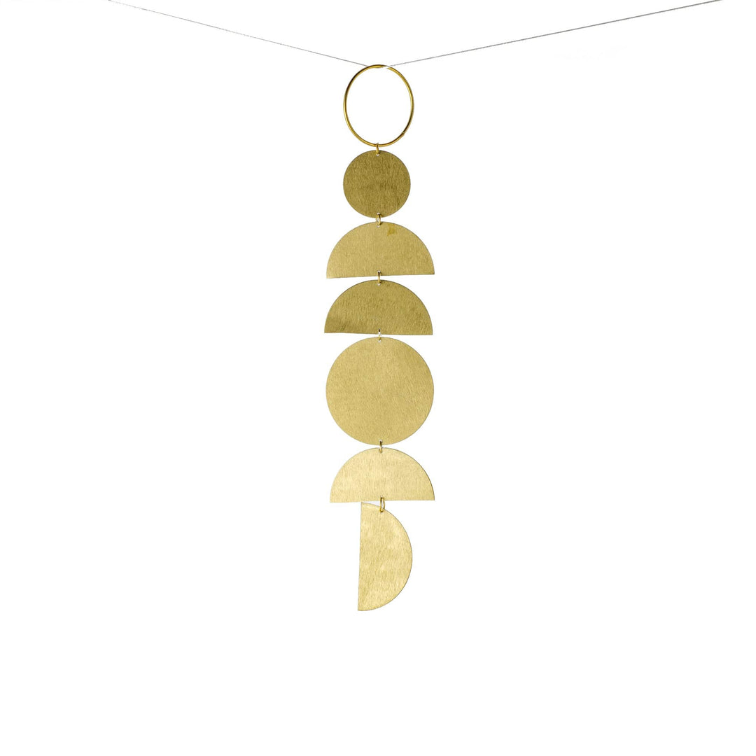 Brass Metal Geometric Wall Hanging