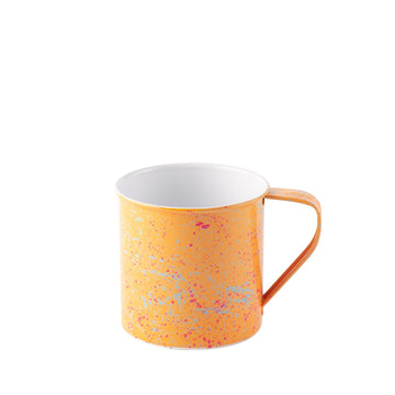 Enamel Cup - Apricot Splatter