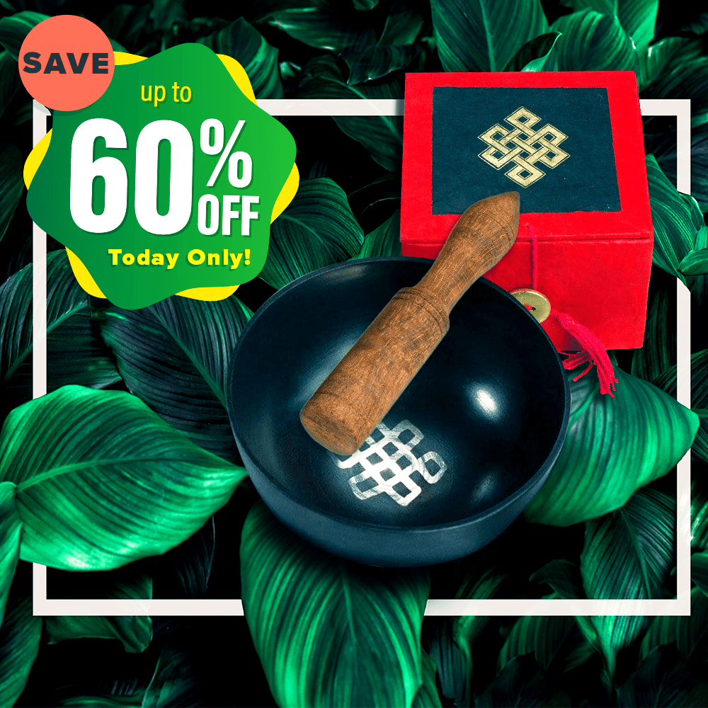 Meditation Bowl Box 3'' Endless Knot - Special Offer 60% Off