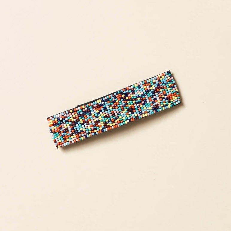 Multi Beaded Hair Barrette