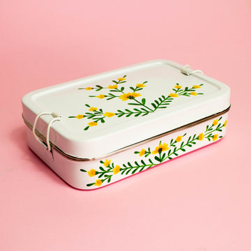 Rectangle Tiffin - White Floral