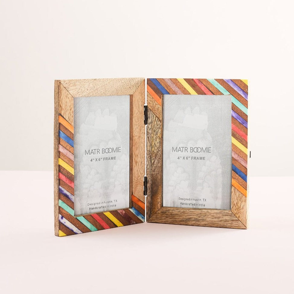 Banka Mundi Hinged Frame - Multicolor 4" x 6" (Add-on)