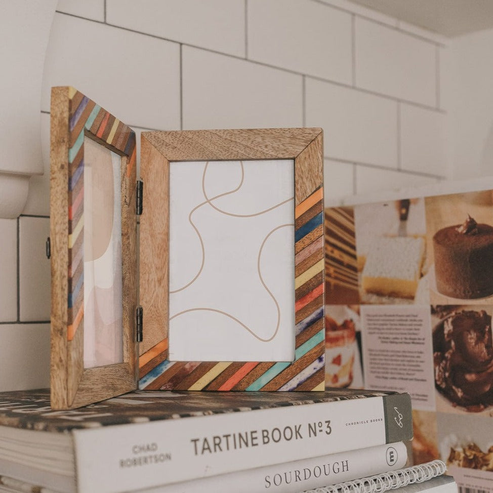 Banka Mundi Hinged Frame - Multicolor 4" x 6" (Add-on)