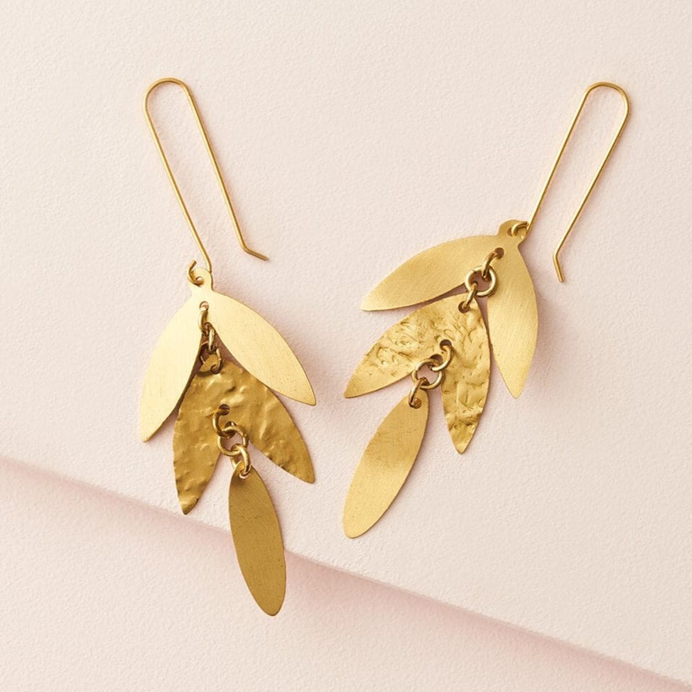 Matr Boomie Test Product - Chameli Earrings - Leaf Drop