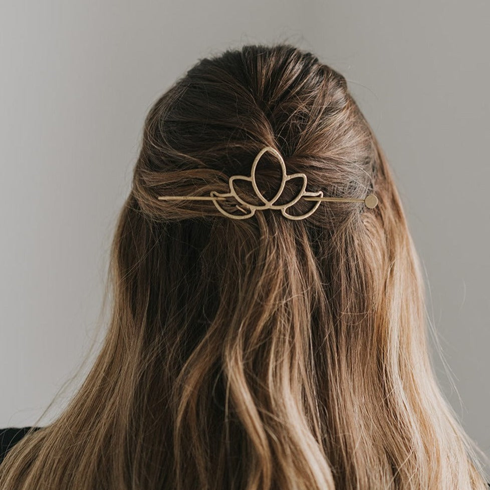 Kairavini Lotus Hair Hoop & Pin (Add-on)