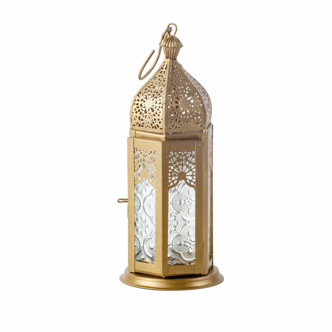 Small Decorative Candle Lantern - Gold