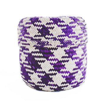 Gallito Palm Leaf Basket - Purple