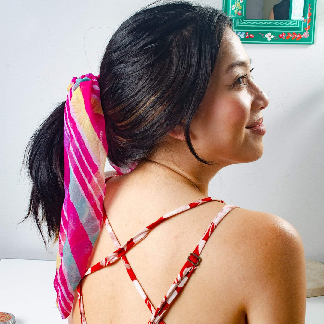 Sari Ribbon Bow Scrunchie - Assorted Colors