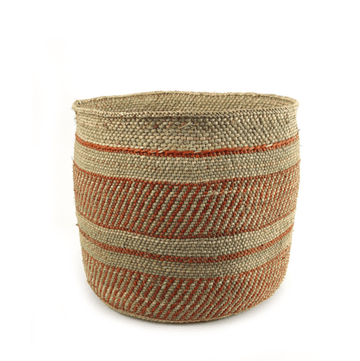 Iringa Traditional Stripe Basket - Auburn Large