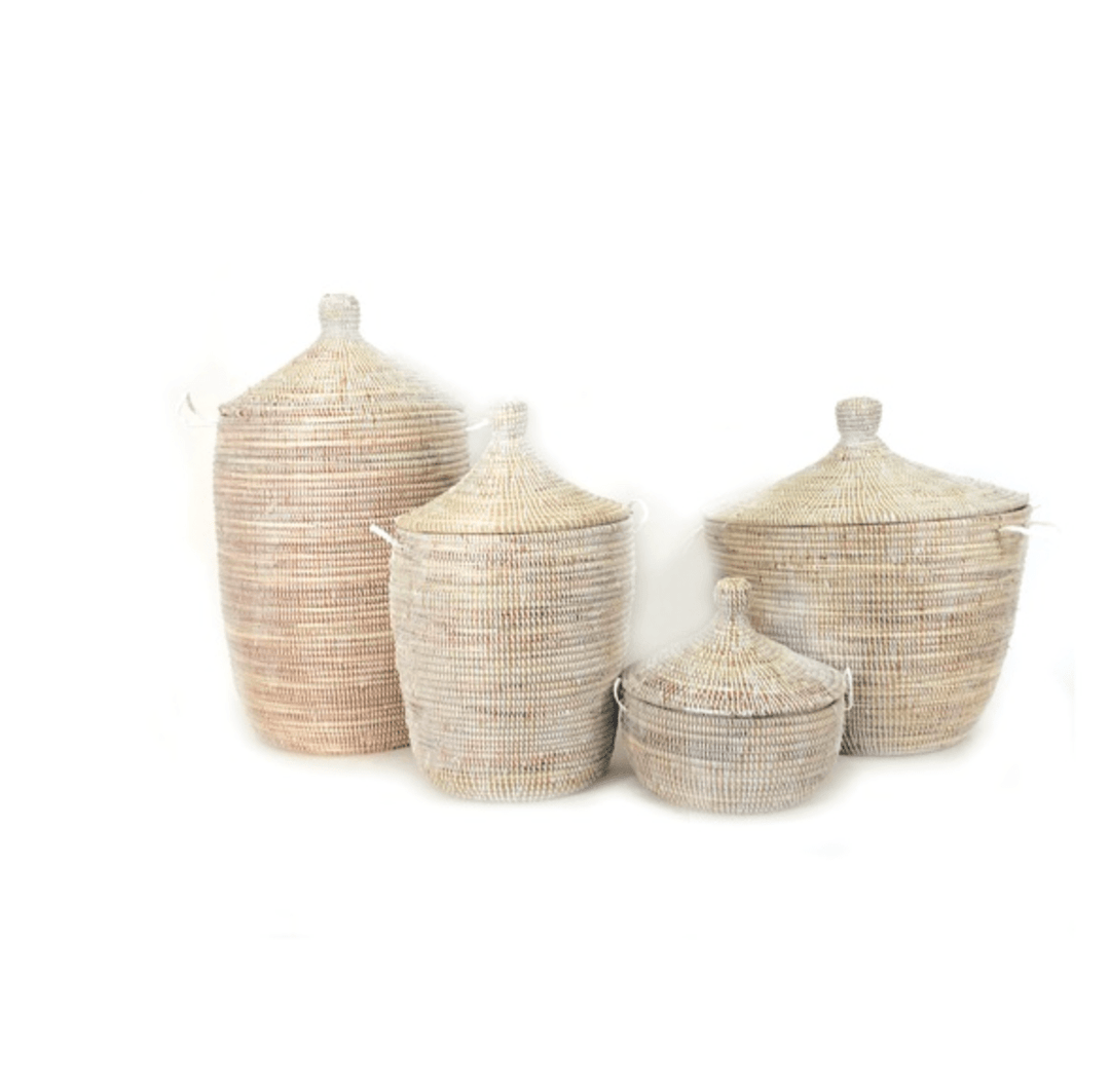 Senegalese basket with flat lid – modecorarts